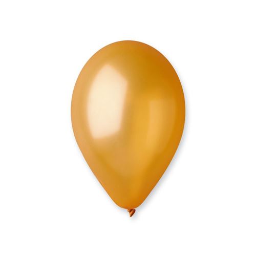 50 ballons latex métallisés or bio 30cm - Coloris : JauneBA19602/OR