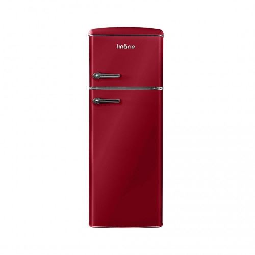 LINARIE R&eacute;frig&eacute;rateur cong&eacute;lateur retro Arzy LJDD206BORDEAUX 206 Litres Bordeaux
