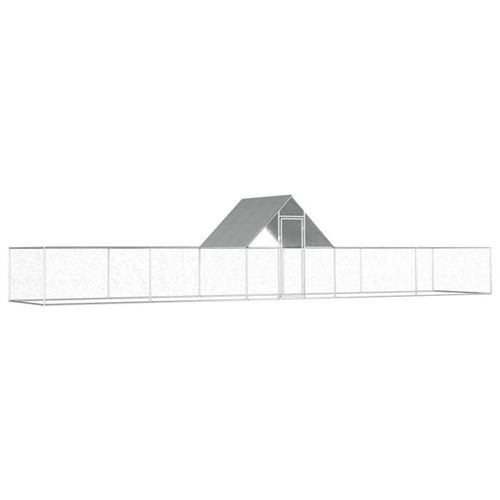 Vidaxl - Poulailler 10 x 2 x 2 m Acier galvanis&eacute; n/a