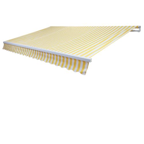 Toile de rechange pour store T792 5x3m Polyester jaune-blanc
