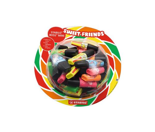 STABILO Surligneur BOSS MINI Sweet Friends, présentoir de 50