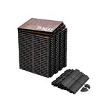 VEVOR Revêtement de Sol Emboîtable 31,5x31,5cm Antidérapant et Imperméable 25 Pièces
