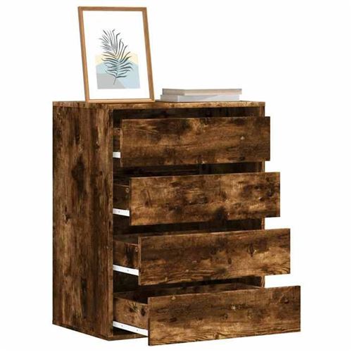 vidaXL Commode d'angle vieux bois 60x41x76 cm bois d'ingénierie