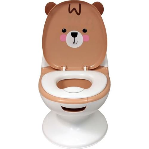 Pot Bébé Éducatif Bambisol - Couvercle Et Siege Rabattable - Manette Chasse-D'Eau