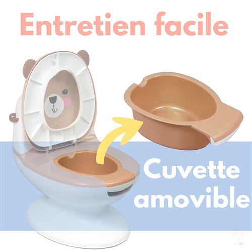 Bambisol Pot Educatif Bébé, Mini Toilettes, Ourson au meilleur prix