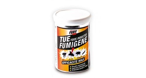 Poudre insecticide - tue tous insectes - fumigène - 150m3 - fury
