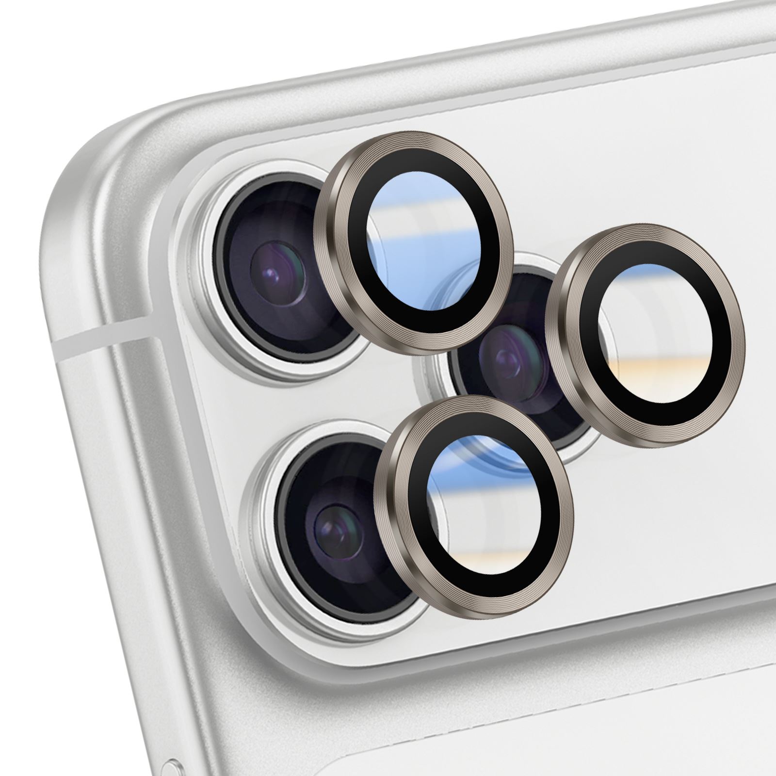 QsmQam 3 Pièces Verre Trempé Pour IPhone 17 Pro 6.3" + 1 Pièces Caméra Arrière Protecteur, Norme Militaire Protection écran, Verre Ultra-résistant 9H+, Outils D'installation Auxiliaires Inclus