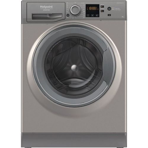 Lave-linge hublot Hotpoint NSWM946GGFR 9 kg induction 1400 tr/min