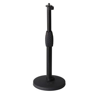 Gator Frameworks GFW-MIC-0601 Pied De Micro De Table Embase Ronde 6 Pouces - Réglable Et Ultra Stable