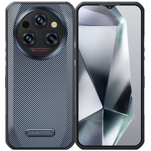 Smartphone 6.5 Pouces 5G Étanche 11000mAh 8GB+256GB Android 14 NFC Gris YONIS