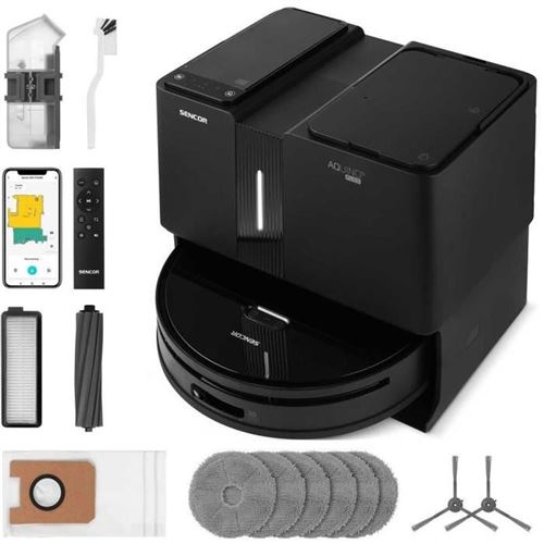 Non Communiqué Noir Aspirateur Robot Laveur Sencor Srv 9790Bk Laser 3D 5000 Pa