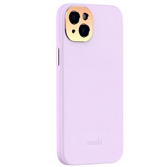 Coque en Cuir Slim pour iPhone 14 Plus Compatible MagSafe Moshi Violet clair - 1