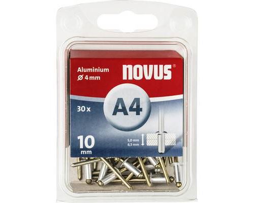 Novus 106437906 Rivet aveugle (Ø x L) 4 mm x 10 mm aluminium aluminium 30 pc(s)