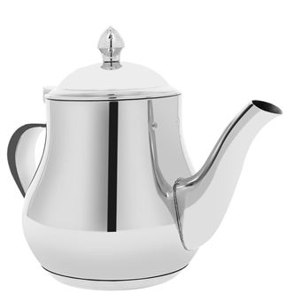 Théière en Acier Inox Capacité 0,5L avec Bec Verseur et Couvercle Signature Argent - 1