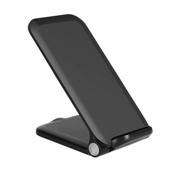 Chargeur Induction Sans fil Qi 15W Charge Mode Support Ajustable Akashi Noir - 1
