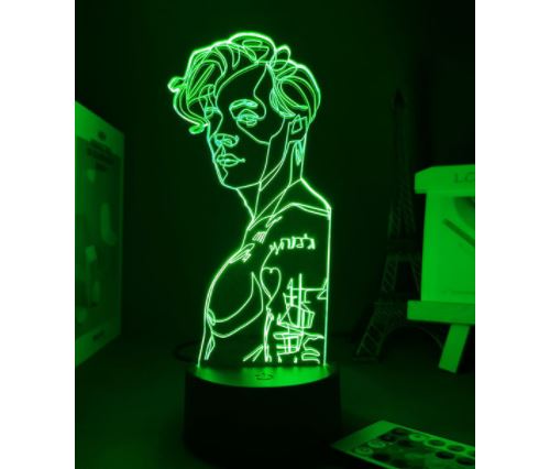 3D Veilleuse Harry Styles 16 couleurs changeantes FONGWAN Lampe LED-Demi-corps