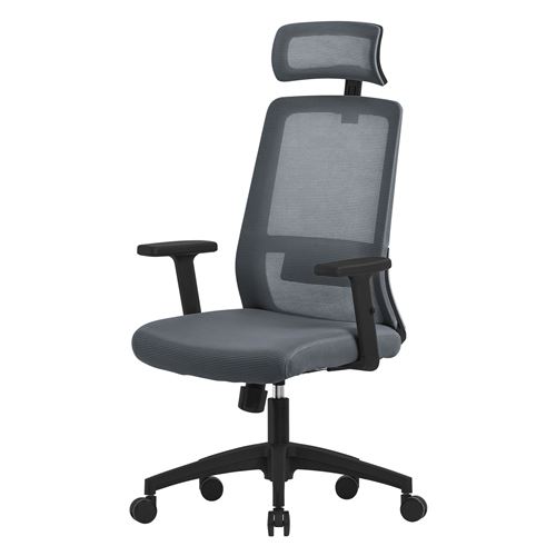 ML-Design Chaise gaming ergonomique - Gris