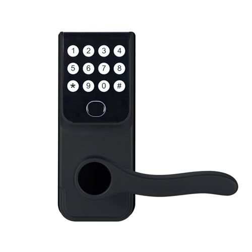 ZURSANA Serrure Intelligente 5-en-1 - Empreinte/Code/App pour Porte Intérieure-Noir