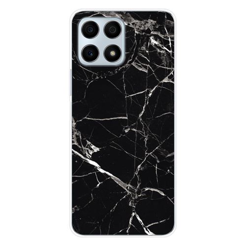 Coque en silicone imprimée compatible Huawei Honor X8A Marbre Noir