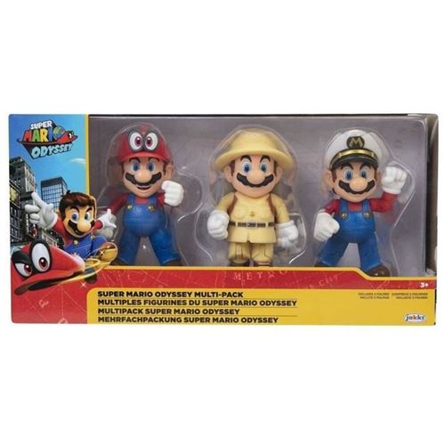 Pack de 3 Figurines - JAKKS PACIFIC - Super Mario Bros : Mario