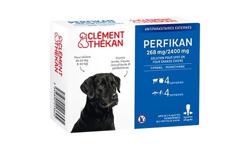 Clément Thékan Perfikan - Répulsifs pour insectes - pour chiens - 4,4 ml - pack de 4