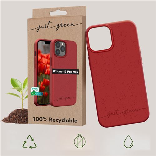 Coque iPhone 13 Pro Max Natura Rouge - Eco-conçue Just Green