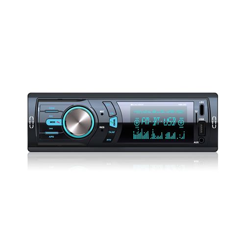 Autoradio avec Bluetooth - Autoradio avec USB, SD, AUX, FM - 1 DIN - Appels mains libres - Port de chargement USB - 4 x 75 Watt (RMD057)