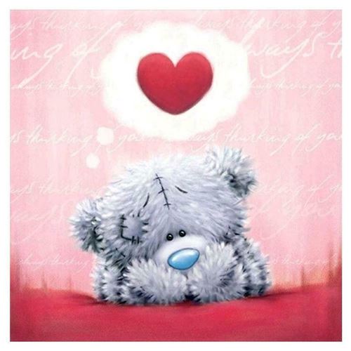 Peinture au diamant DIY 5D ZY145 - Ours en peluche (30x30CM)