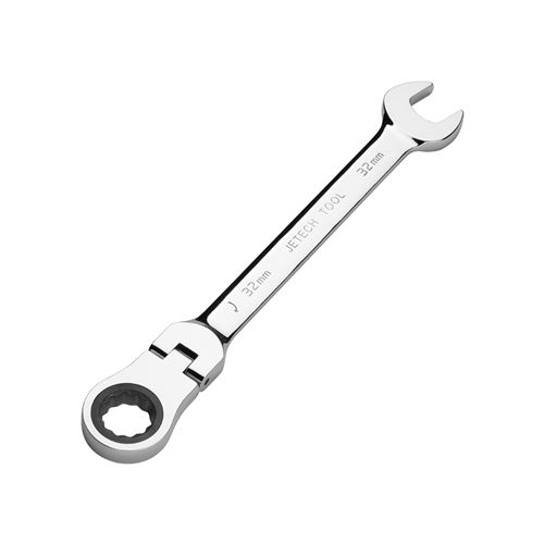Non Communiqué Argent Jetech Clé À Engrenages À Tête Flexible 32 Mm, Métrique
