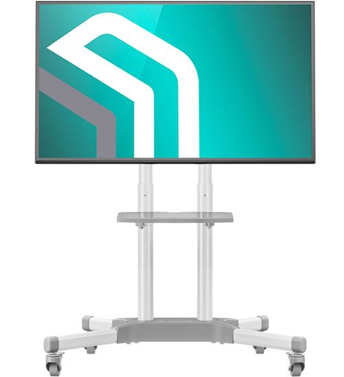 Non Communiqué Blanc Onkron Support Tv Roulettes Pour 32 - 65 Pouces Tv, Meuble Tv Sur Roulettes De 45,5 Kg - Ecran Sur Pied Mobile Vesa 100X100 - 600X400, Ts1351-W