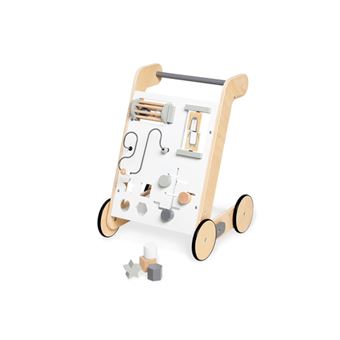Pinolino TINO Chariot d'activités blanc tilleul et MDF laqué clair - 1