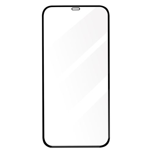 Verre Trempé pour iPhone 12 Pro Max Dureté 9H Bords Biseautés 5D Adhésion Totale Avizar Noir