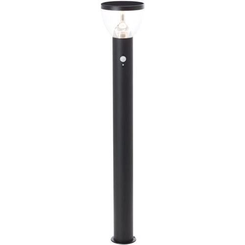 Brilliant G40412/06 Tulip Solar-Außenstandleuchte mit Bewegungsmelder LED-Modul LED fest eingebaut 3W Schwarz