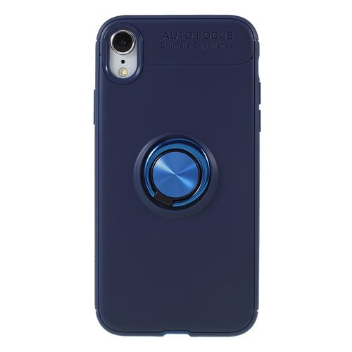 Coque en TPU bague bleu pour votre Apple iPhone XR