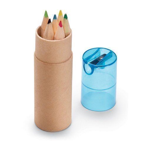 eBuyGB 10 x crayons de coloration pour les faveurs de mariage Remplisseuses de sacs de fête (couvercle bleu)