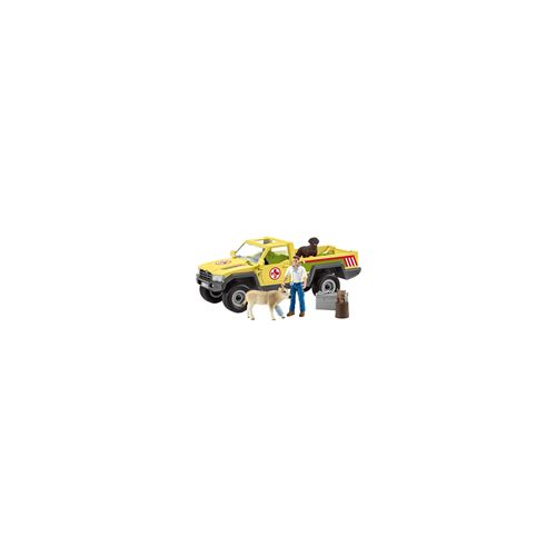 Schleich Multicolore Set De Jeu Visite Vétérinaire Pick-Up Avec Accessoire