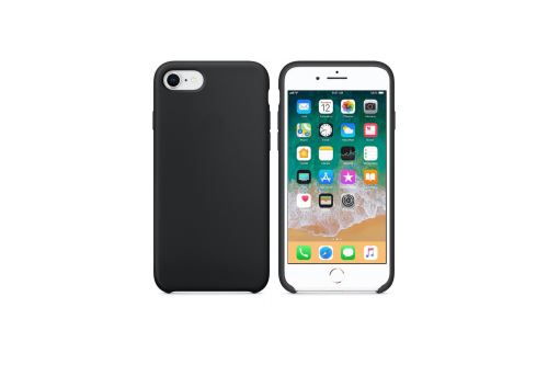 IBROZ Coque Silicone Soft Touch noire pour Iphone 7/8