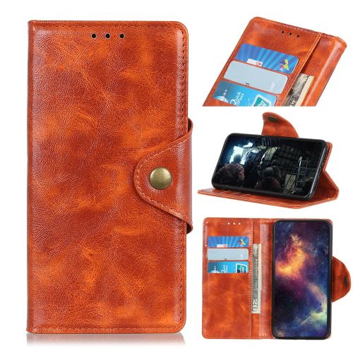Etui en PU avec support orange pour votre Samsung Galaxy A40