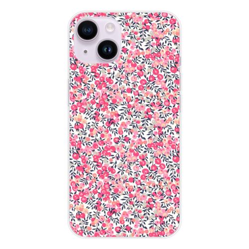 Coque en silicone imprimée compatible Apple iPhone 15 Liberty Wiltshire Rose