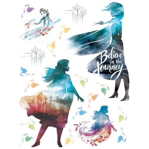 Stickers géants Disney - La Reine des Neiges 2 - modèle croire au voyage - 65 CM x 85 CM