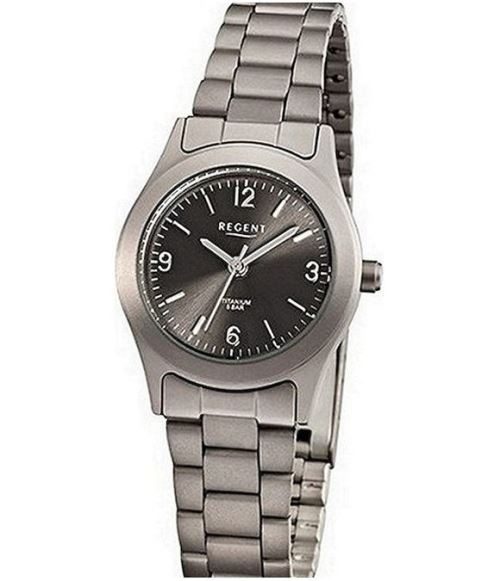 Regent Montre Femme F-856 Noir, Anthrazit