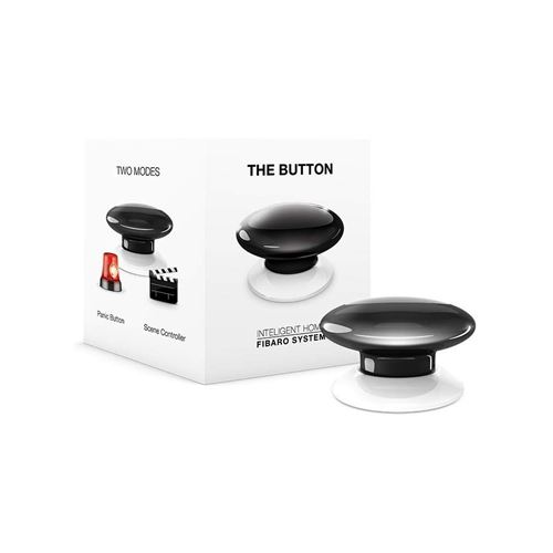 Bouton de contrôle domotique Z-Wave / Z-Wave+ The Button Noir - Fibaro