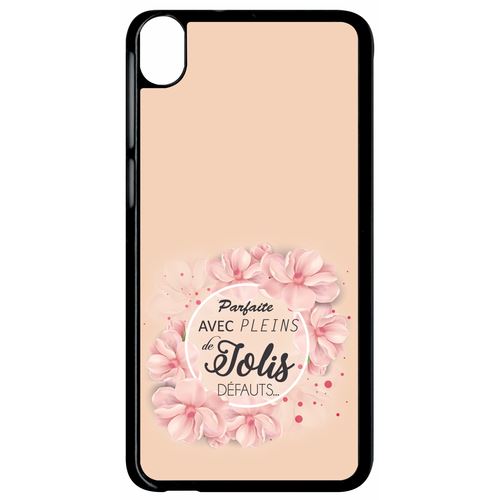 Coque Htc Desire 820 Parfaite Avec Pleins De Jolis Defauts Fleurs Fond Rose 2