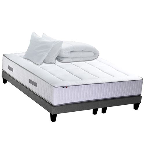 Pack matelas sommier oreiller couette 180x200