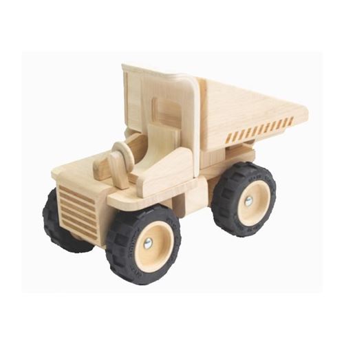PLAN TOYS Camion benne en bois naturel