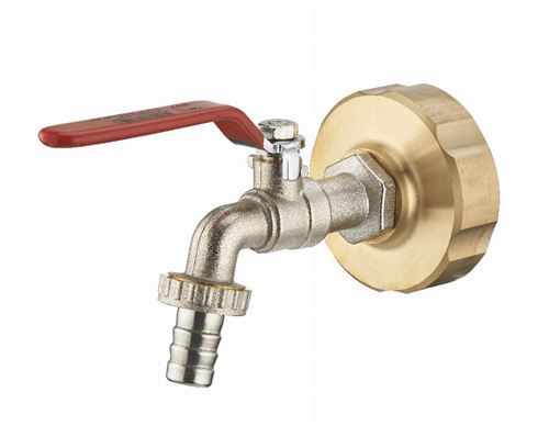 AROZ Kit cuve 1000l raccord laiton s60-femelle 3/4'' + robinet 1/4 de tourour mâle 3/4''