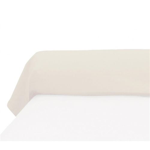 Taie de traversin 100% coton écru 140 cm