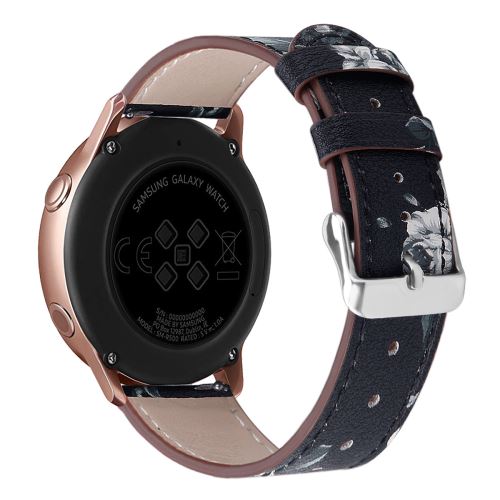 Bracelet en cuir haute qualité confortable Remplacement pour Samsung Galaxy Watch Active / Active2 40mm - Gris fleur