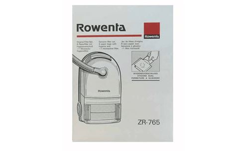 Sac Papier Par 6 avec 1 Filtre pour Pieces Aspirateur Nettoyeur Petit Electromenager Rowenta - Zr765