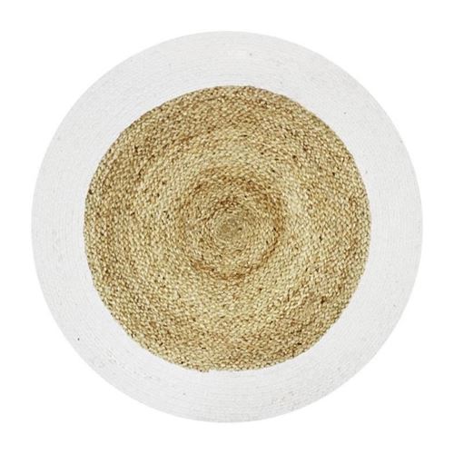 tapis funny - ø 70 cm - bande blanc